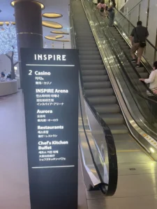 インスパイアカジノ エスカレーター